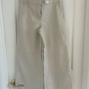 NWT Loft Beige Wide Leg Trousers